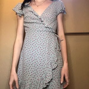 Cute Mini Wrap Dress